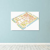 Toile Ville de Forbbiden Pékin (Insitu (Plancher de Bois))