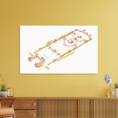 Toile Ville de Forbiden Pékin. Détail (Insitu(Salon))