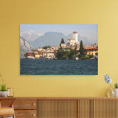 Toile Ville de Lakeside, Malcesine, Province de Vérone,  (Insitu(Salon))