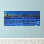 Toile Ville de larges épaules et lac Michigan (Insitu (Plancher de Bois))