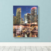 Toile Ville de Miami en Floride (Insitu (Plancher de Bois))