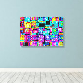 Toile Ville de Neon (Insitu (Plancher de Bois))