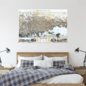 Toile Ville de New Bedford Massachusetts (1876) (Insitu(Chambre))