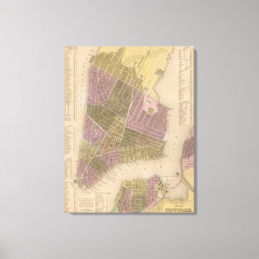 Toile Ville de New York (Recto)