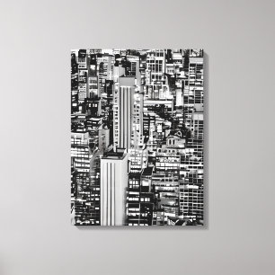 Toile Ville de New York en noir et blanc