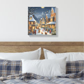 Toile Ville de Noël enneigée (Insitu(Chambre))