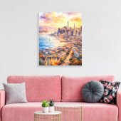 Toile Ville de San Francisco (Insitu(Salon))