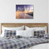 Toile Ville de science-fiction futuriste reflétée dans l (Insitu(Chambre))
