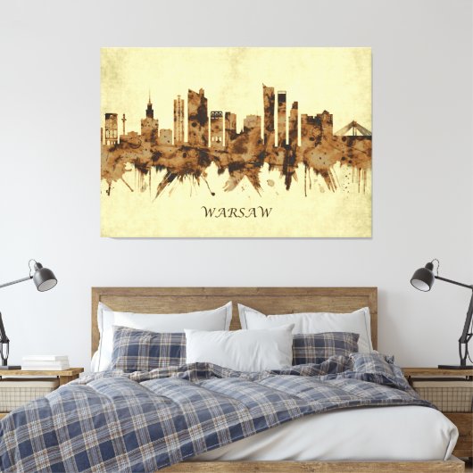 Toile Ville de Varsovie Pologne (Insitu(Chambre))