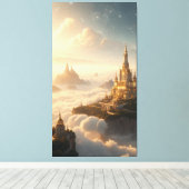 Toile ville d'imaginaires à couper le souffle flottant a (Insitu (Plancher de Bois))