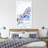 Toile Ville d'Oia | Île de Santorin, Grèce (Insitu(Chambre))