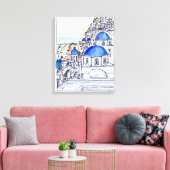Toile Ville d'Oia | Île de Santorin, Grèce (Insitu(Salon))