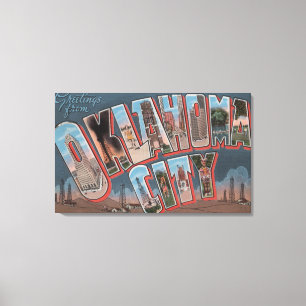 Toile Ville d'Oklahoma, l'Oklahoma (gisements de