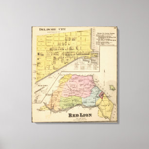 Toile Ville du Delaware, Lion rouge