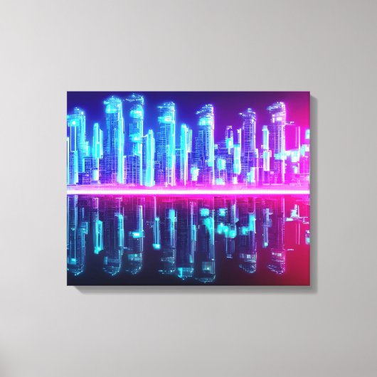 Toile Ville éloignée de Cyberpunk (Recto)