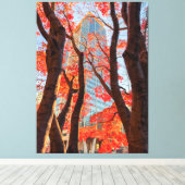 Toile Ville en rouge (Insitu (Plancher de Bois))