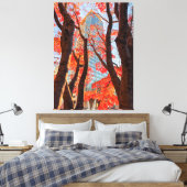 Toile Ville en rouge (Insitu(Chambre))