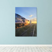 Toile Ville ferroviaire (Insitu (Plancher de Bois))