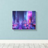 Toile Ville futuriste (Insitu (Plancher de Bois))