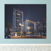 Toile Ville illuminée de San Francisco la nuit (Insitu (Plancher de Bois))