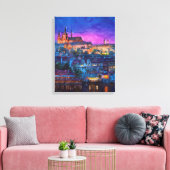 Toile Ville la nuit (Insitu(Salon))