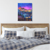 Toile Ville la nuit (Insitu(Chambre))