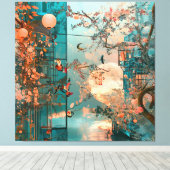 Toile Ville Rose 2 (Insitu (Plancher de Bois))