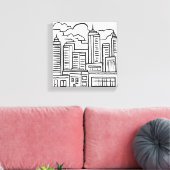 Toile Ville Skyline (Insitu(Salon))