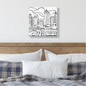 Toile Ville Skyline (Insitu(Chambre))