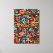 Toile Villes d'Éthiopie (Recto)