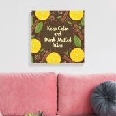 Toile Vin chaud de Noël épicé marron (Insitu(Salon))
