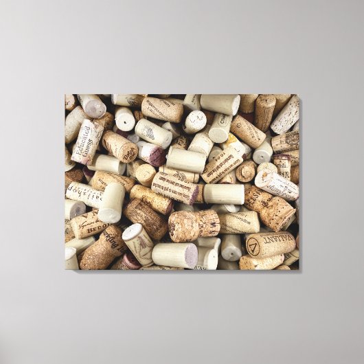 Toile Vin Corks Photo Poster Canvas Imprimer (Recto)