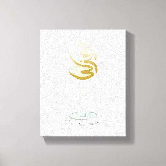 Toile Vin d'amour en direct (Recto)