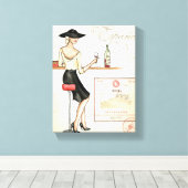 Toile Vin fashionista (Insitu (Plancher de Bois))