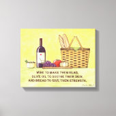 Toile Vin, huile et pain (Recto)