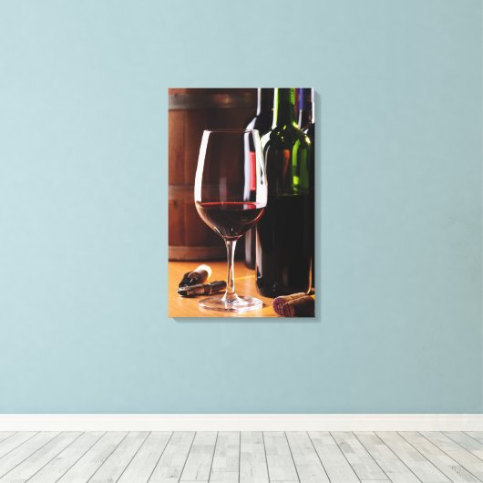 Toile Vin rouge (Insitu (Plancher de Bois))