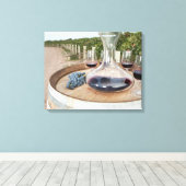 Toile Vin Rouge Dans Le Vignoble (Insitu (Plancher de Bois))