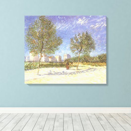 Toile Vincent van Gogh - À la périphérie de Paris (Insitu (Plancher de Bois))