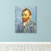 Toile Vincent Van Gogh - Autoportrait (Insitu (Plancher de Bois))