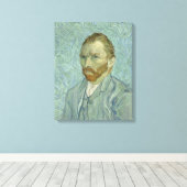 Toile Vincent Van Gogh Autoportrait 1889 (Insitu (Plancher de Bois))