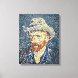 Toile Vincent van Gogh Autoportrait avec Casquette à