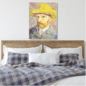 Toile Vincent van Gogh - Autoportrait avec Casquette de  (Insitu(Chambre))