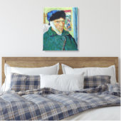 Toile Vincent van Gogh - Autoportrait avec oreille bandé (Insitu(Chambre))