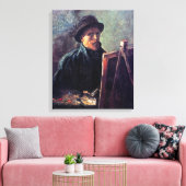 Toile Vincent Van Gogh - Autoportrait Dark Felt Casquett (Insitu(Salon))