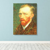 Toile Vincent van Gogh - Autoportrait de Van Gogh (Insitu (Plancher de Bois))