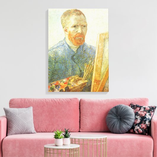 Toile Vincent van Gogh - Autoportrait devant Easel (Insitu(Salon))