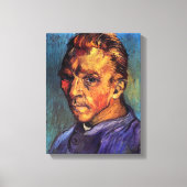 Toile Vincent Van Gogh - Autoportrait sans barbe (Recto)