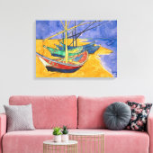 Toile Vincent van Gogh - Bateaux de pêche sur la plage (Insitu(Salon))