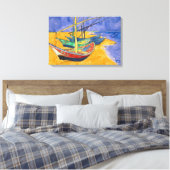 Toile Vincent van Gogh - Bateaux de pêche sur la plage (Insitu(Chambre))