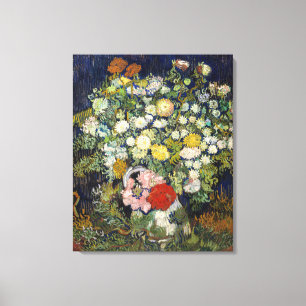 Toile Vincent van Gogh - Bouquet de fleurs dans un vase